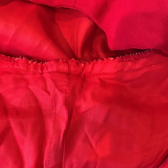 CAROLINA HERRERA size 16 knee length red dress in excellent condition - Picture 11 of 12